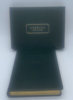 Vintage America Atlas America National Parks and Destinations Leather Bound Book-image