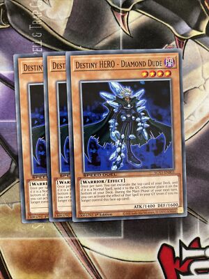 3x Destiny HERO - Diamond Dude - SGX1-ENB03 - Common - NM-image