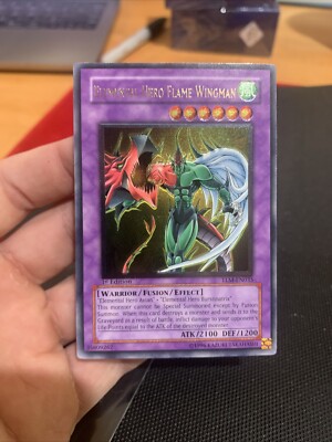 Yugioh Elemental Hero Flame Wingman Tlm-en035 1st Gold Stamp-image