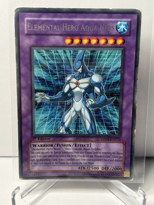 YUGIOH ELEMENTAL HERO AQUA NEOS DP03-EN012 1ST RARE(MP)-image