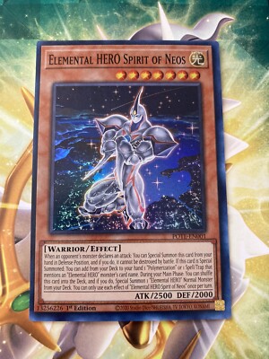 Yugioh! Elemental HERO Spirit of Neos - POTE-EN001 - Super Rare - 1st Edition-NM-image