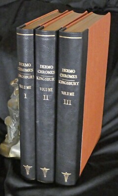 Kingsbury Atlas of Dermochromes, 1921, 6th ed. Rebman publ. Rebound. Hardcover.-image
