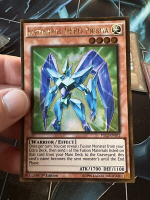 Yugioh Elemental HERO Prisma PGL2-EN072 Gold Rare 1st Ed NM-image