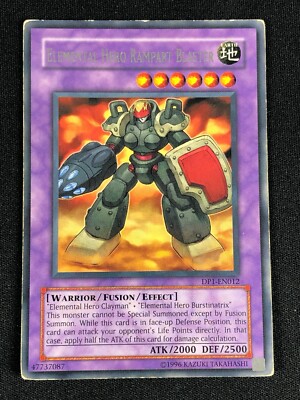 YUGIOH ELEMENTAL HERO RAMPART BLASTER DP1-EN012 RARE (MP)-image
