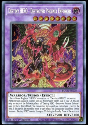 Destiny HERO - Destroyer Phoenix Enforcer SR(BODE-EN039) Burst of Destiny 1st Ed-image