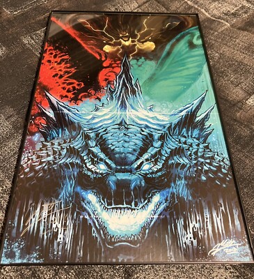 Genuine Signed Matt Frank Godzilla King of the Monsters Art Print-image