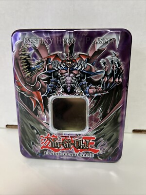 YUGIOH 2007 DESTINY HERO PLASMA COLLECTABLE TIN! USED (EMPTY)-image