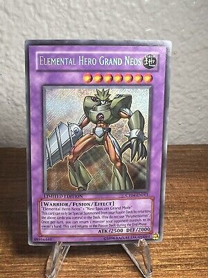 Yugioh Card Elemental Hero Grand Neos CT04-EN001 SECRET RARE - LP-image
