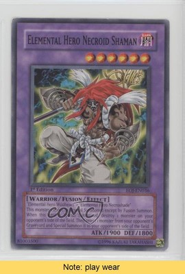 Elemental HERO Necroid Shaman 1st Ed. YuGiOh Enemy of Justice #EOJ-EN036 0f8-image