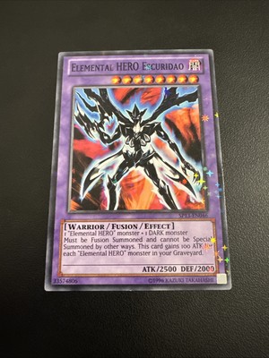 SP13-EN046 Elemental Hero Escuridao Starfoil Rare 1st Edition NM Yugioh Card-image
