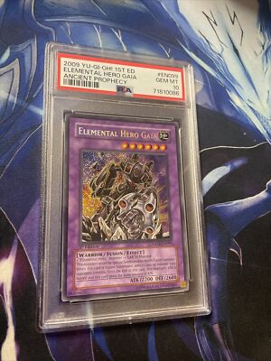 Yugioh! Elemental Hero Gaia ANPR-EN099 Secret Rare 1st Edition PSA GEM MT 10-image