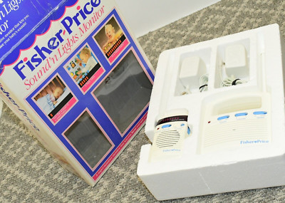 Fisher Price Sounds N Lights Monitor 1550 Let You Hear Baby Sounds Vintage 1989-image