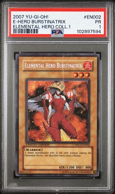 YUGIOH Elemental Hero Collection Burstinatrix EHC1-EN002 PSA 1 Secret Rare POP 1-image