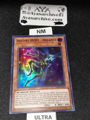 1x Destiny HERO - Dreamer - BLLR-EN024 - Ultra Rare - 1st ED NM - YGO-image