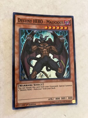 Destiny hero-malicious 1st edition foil rare foil yu-gi-oh gaming cards cscan-image