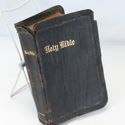 Holy Bible KJV Self-Pronouncing John C. Winston VTG Leather Cover  Intl. Series-image