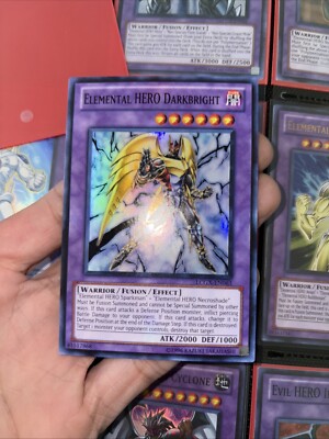 LCGX-EN063 Elemental Hero Darkbright Super Rare Unl Edition Yugioh-image