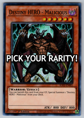 Destiny HERO - Malicious Yugioh RA03-EN001 - PICK YOUR RARITY NM-image