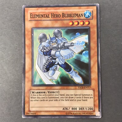 Yu-Gi-Oh! TCG Elemental Hero Bubbleman Starter Deck: Jaden Yuki YSDJ-EN017 LP-image
