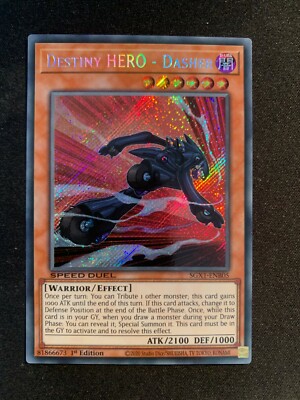 Destiny HERO - Dasher - SGX1-ENB05 - Secret Rare - 1st Edition - Speed Duel N/M-image