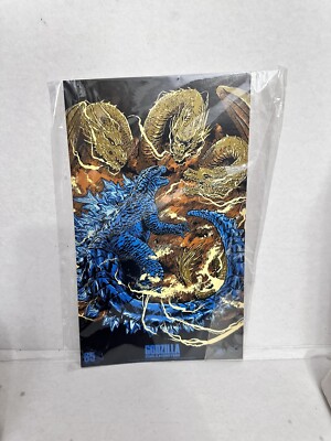 Sealed Godzilla King of the Monsters 3 Posters Art Print Loot Crate Exclusive-image