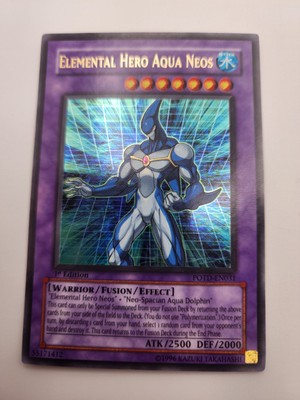Elemental Hero Aqua Neos - POTD-EN031 - Ultra Rare - 1st Edition NM -image