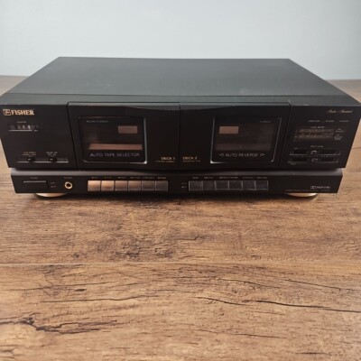 Fisher CR-W683 Stereo Double Cassette Deck Player Recorder Parts & Repair-image