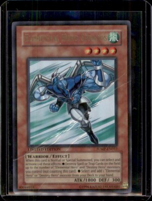ELEMENTAL HERO STRATOS ULTRA RARE JUMP-EN012 LIMITED EDITION YUGIOH  - DMG #1-image
