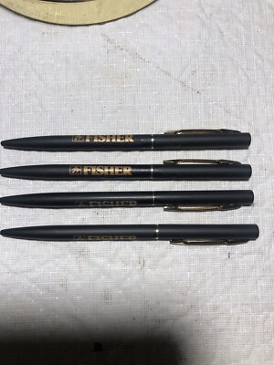 Vintage (4) Fisher Audio Advertising Pens Ohio-image