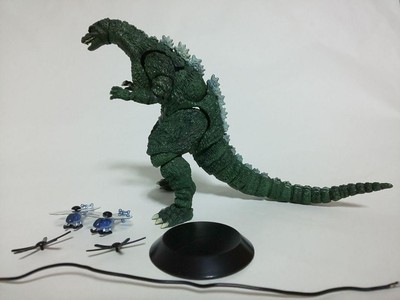 Godzilla Junior S.H. Monster Arts First Edition, No Box, Damage Noted-image