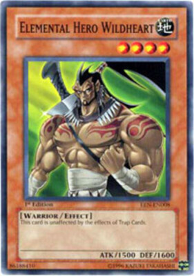 3 x Elemental Hero Wildheart - EEN-EN008 - Common - 1st Edition Near Mint, Engli-image