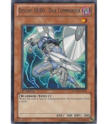 Yugioh - Destiny HERO - Disk Commander (Rare) (1st Edition) - RYMP-EN035 P-image