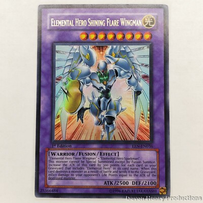 Elemental Hero Shining Flare Wingman - 1st Edition Ultra Rare - YuGiOh EEN-EN036-image