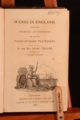 1823 Scenes in England Isaac Taylor Illus Folding Frontispiece Children's Travel-image