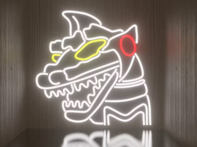 ANIME MECHA GODZILLA neon sign led light ROOM DECOR HOME FURNITURE WALL ART ROBO-image
