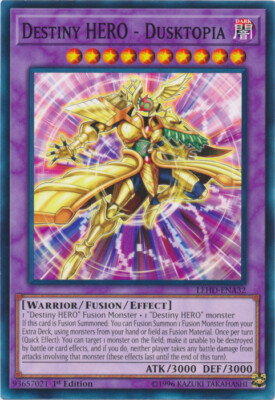 Destiny HERO - Dusktopia - LEHD-ENA32 - Common - 1st Edition NM YuGiOh!  Legenda-image