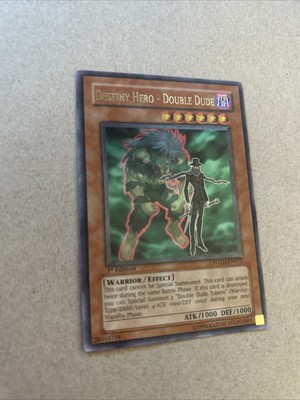 YuGiOh Destiny Hero Double Dude POTD-EN012 Ultimate Rare 1st Edition NM-image