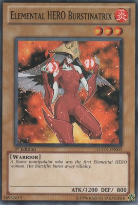 Elemental HERO Burstinatrix - LCGX-EN003 - Common - 1st Edition Moderately Playe-image