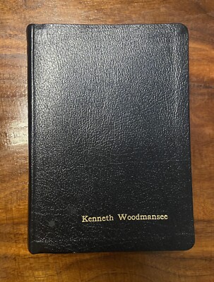 THE HOLY BIBLE Black Leather LDS Mormon JST Maps TABBED 1979 Gold Gilt Edging-image