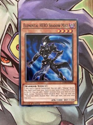 LEHD-ENA15 Elemental Hero Shadow Mist Common 1st Edition NM Yugioh Card-image