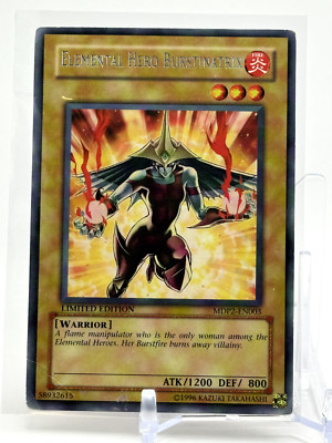 Yugioh Elemental Hero Burstinatrix Limited Ed Rare MDP2-EN003-image