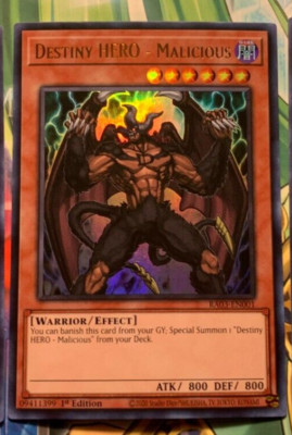 Destiny Hero - Malicious - Ultra Rare - Yugioh-image