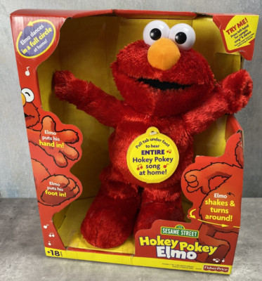 Vintage 2002 Hokey Pokey Elmo Fisher Price Sesame Street Plush NRFB Brand New-image