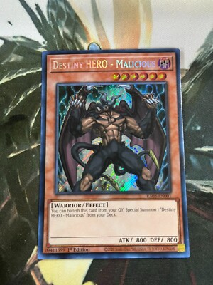 Yugioh Destiny HERO - Malicious Secret Rare RA03-image