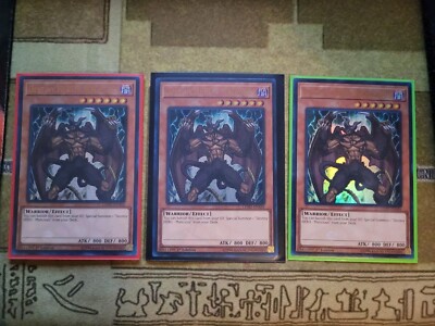 YUGIOH TCG 3X DESTINY HERO MALICIOUS LEHD-ENA04 ULTRA 1ST EDITION NM-image