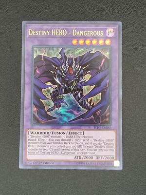 Yugioh Destiny HERO - Dangerous BLHR-EN063 Ultra Rare 1st Ed NM-image