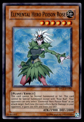 Yu-Gi-Oh! Elemental Hero Poison Rose #PP02-EN006 Near Mint-image