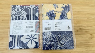 Gundam Yokohama Factory | Great Wave Of Kanagawa Godzilla Fabric Art-image