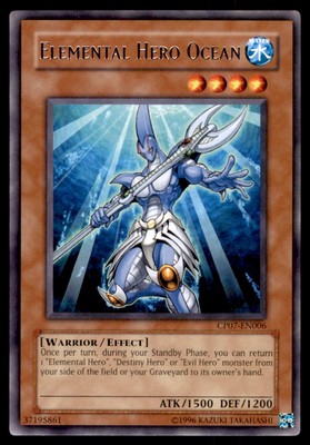 Yu-Gi-Oh! Elemental Hero Ocean #CP07-EN006 Light Play-image