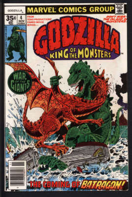 GODZILLA #4 6.5 // HERB TRIMPE COVER ART 1977-image